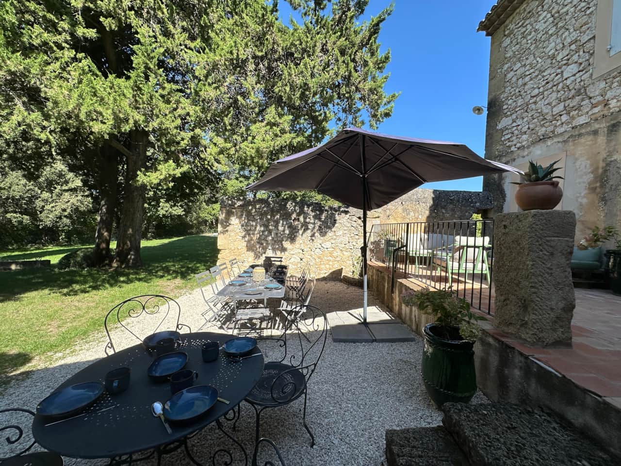 Espace repas extérieur