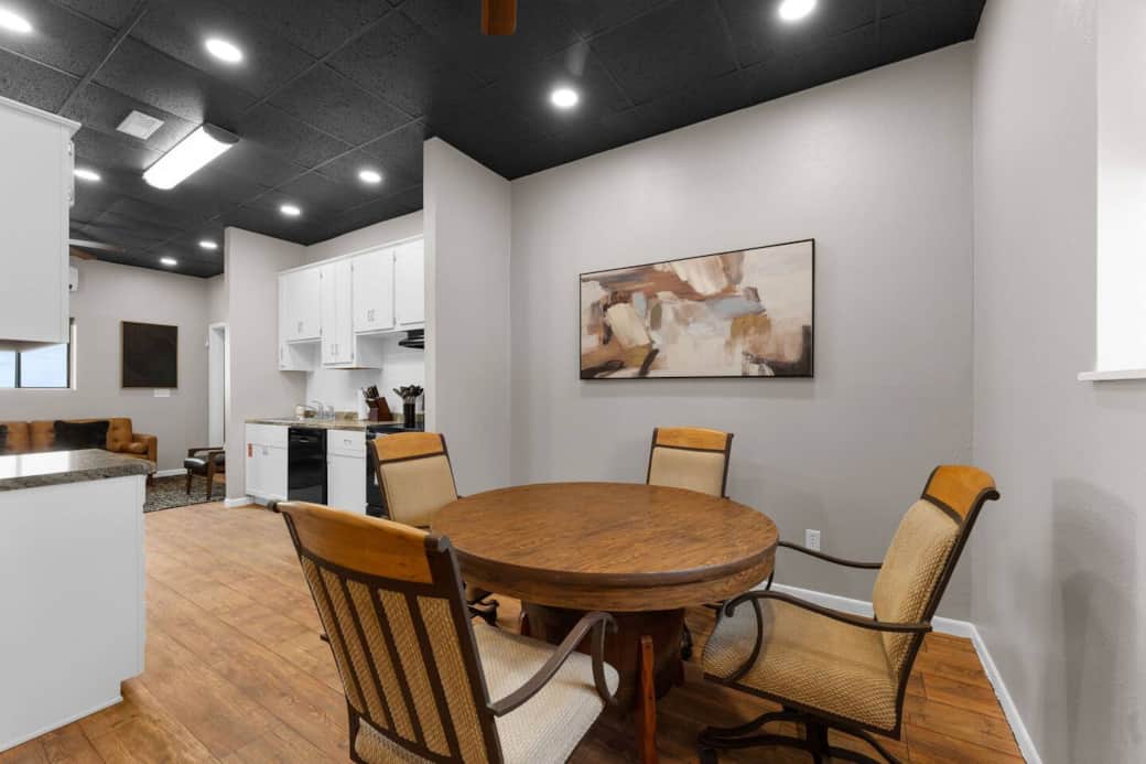 Well-appointed dining area