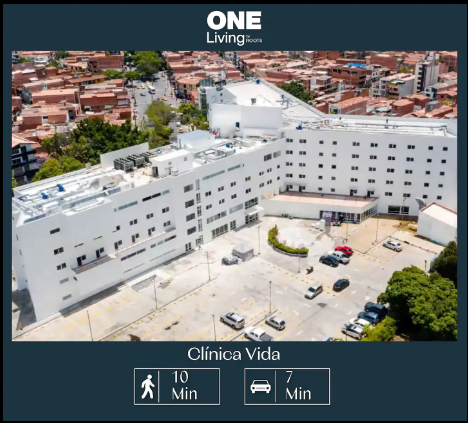 Alojamiento cerca clinica Vida