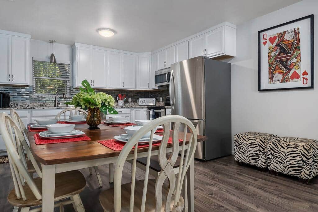 Kitchen and dining room