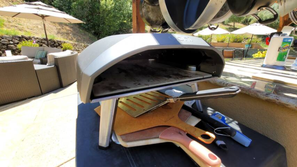 Ooni gas pizza oven for a fun pizza night.