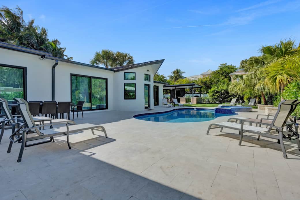 Private Pool and Spa Area