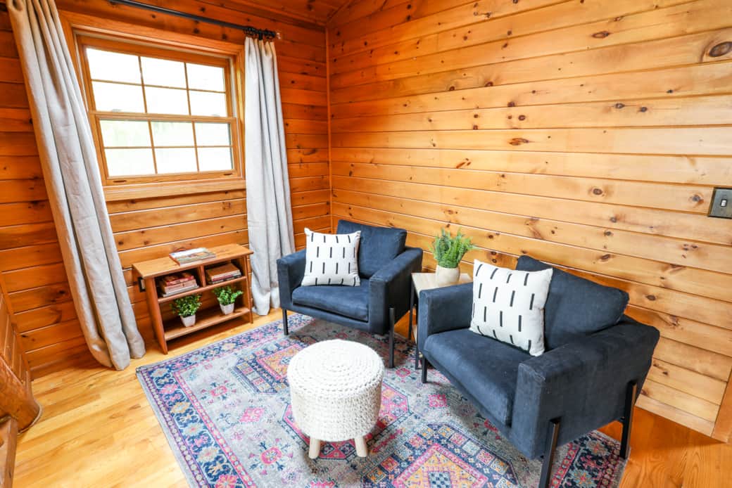 Sitting area in up stairs loft