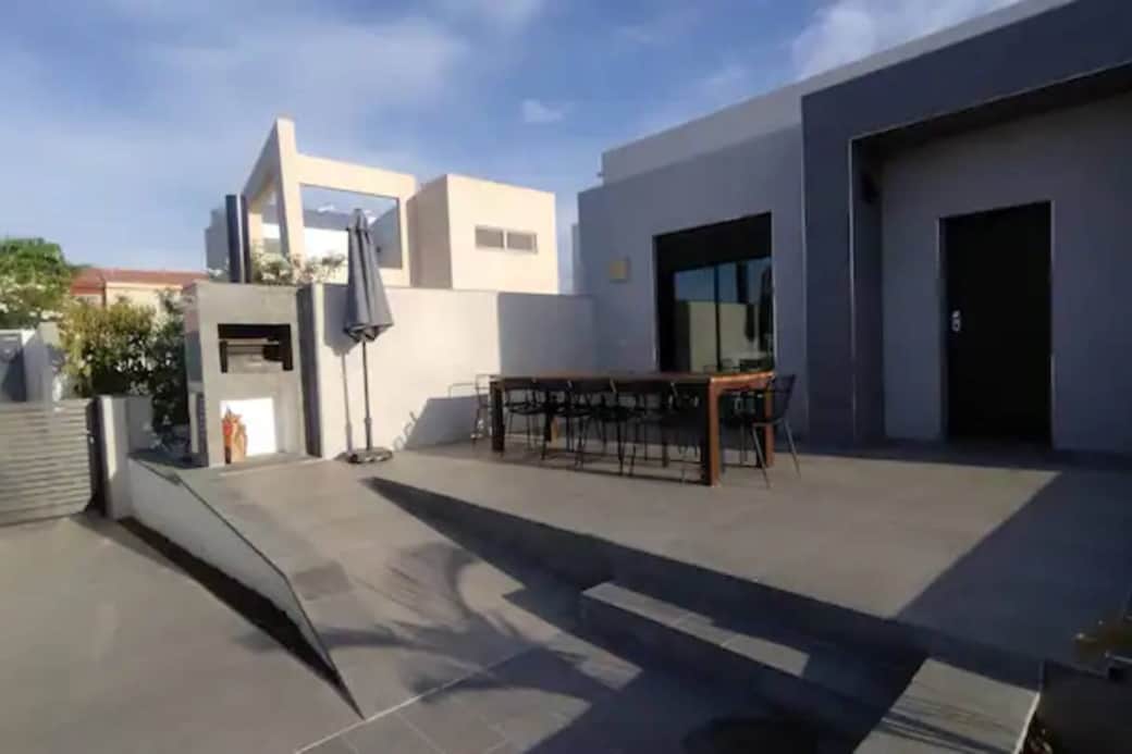 Upper terrace BBQ area