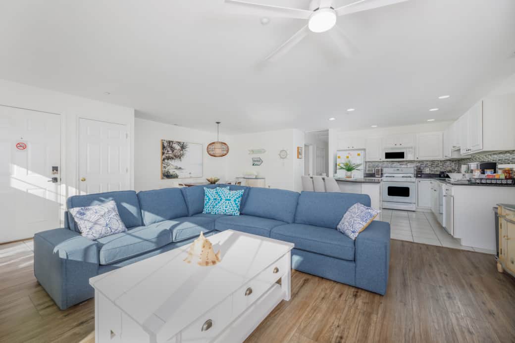 Let me tell you, this sectional couch is so comfortable! Come take a nap :)