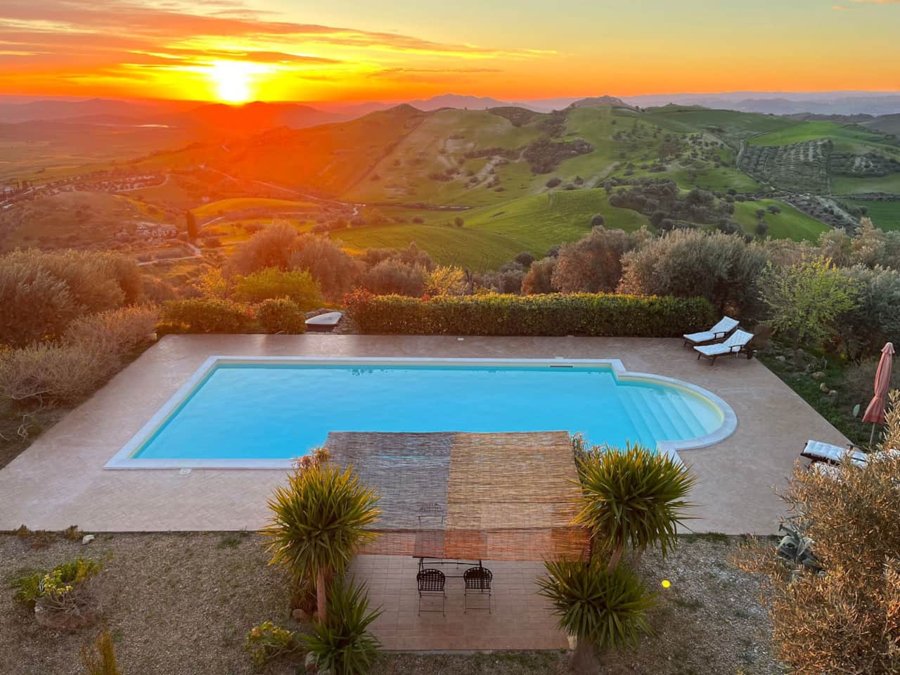 L'alba a Casa de Arena con il vulcano Etna sullo sfondo