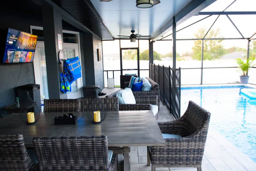 Patio and Saltwater and Heated Pool