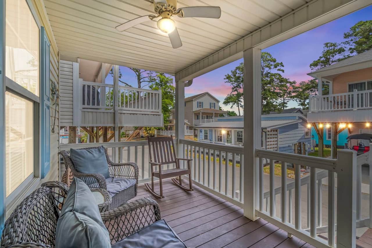  End the day the best way possible: rocking on the porch as the sky changes colors