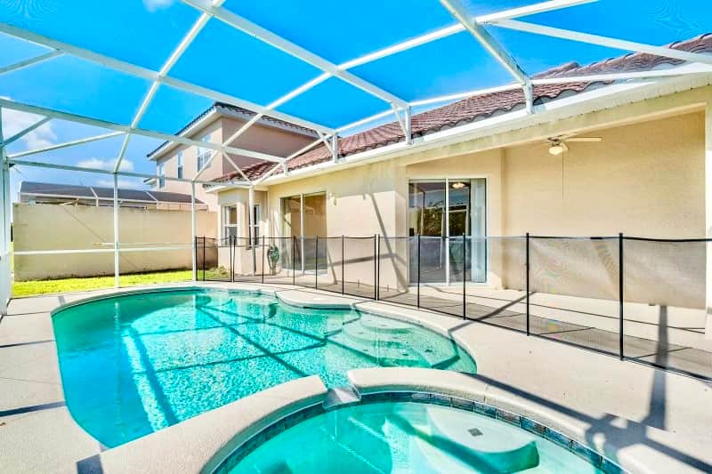 Screened, private pool and spa