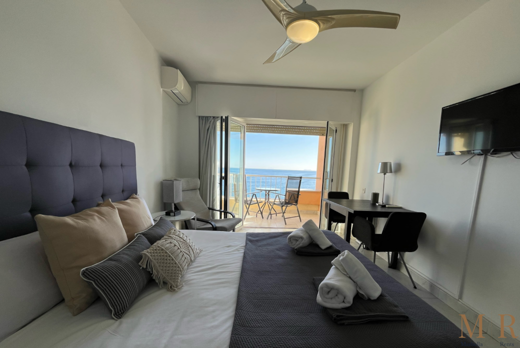 Comfortable double bed.