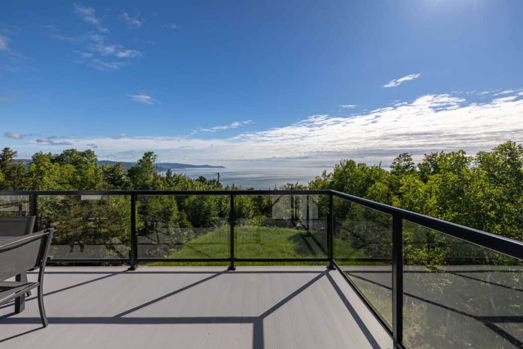 Vue sur le fleuve, depuis la terrasse