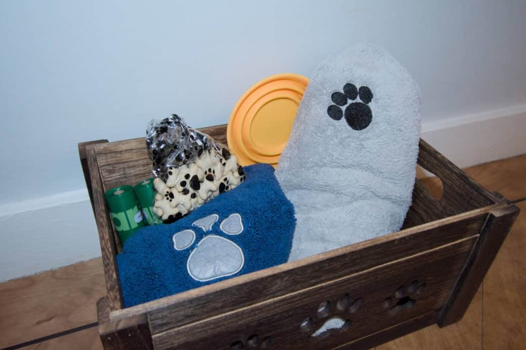 Four-legged guests are VIPs too. Towels, treats, toys and bags – we’ve got your pup covered from muddy walks to bedtime cuddles.