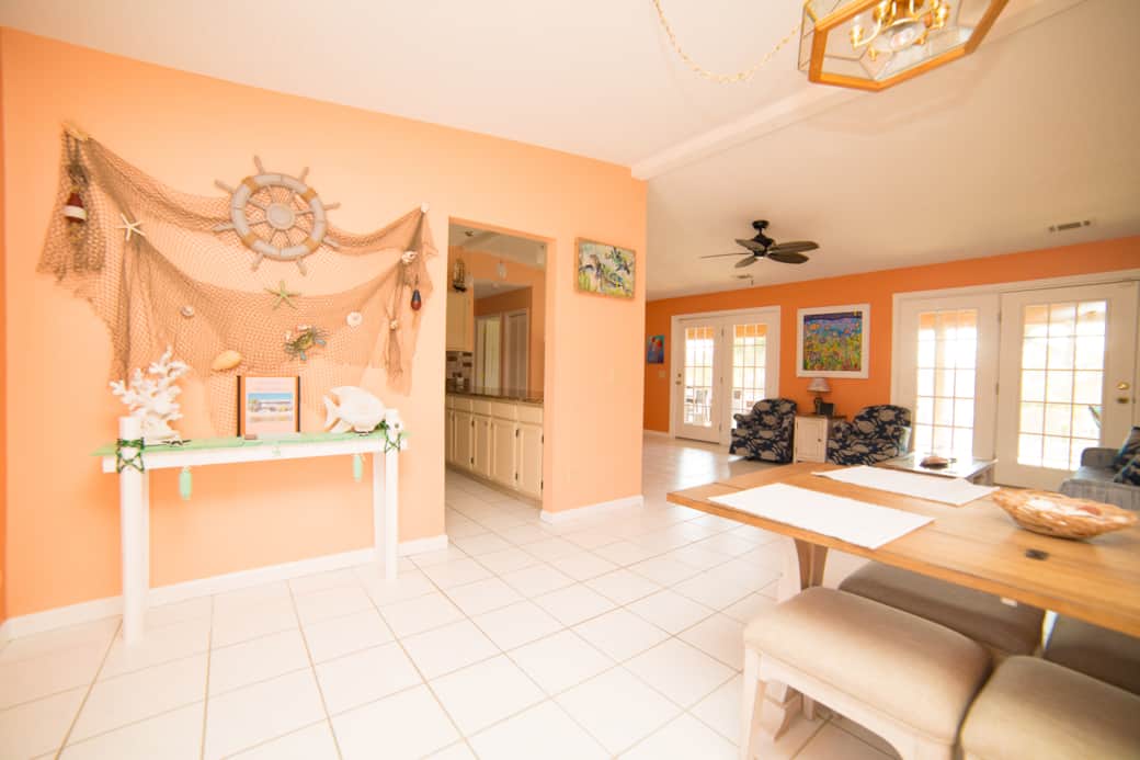 Looking in from front door