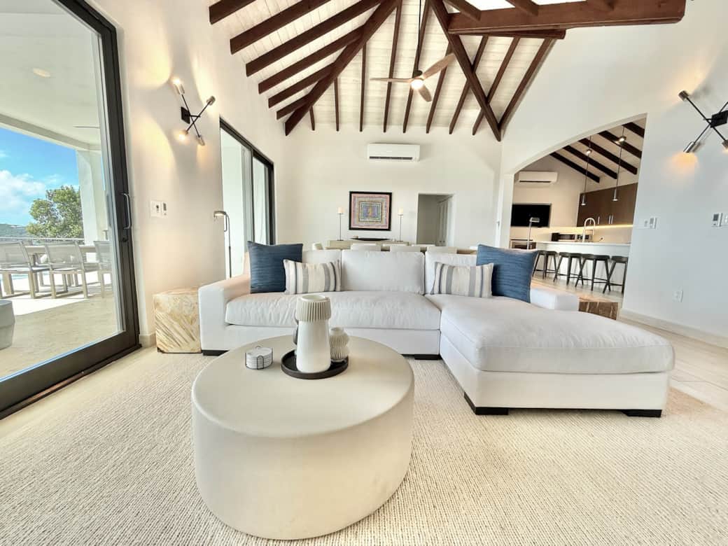 Beautifully designed living and kitchen open space Beautifully designed living and kitchen open space
