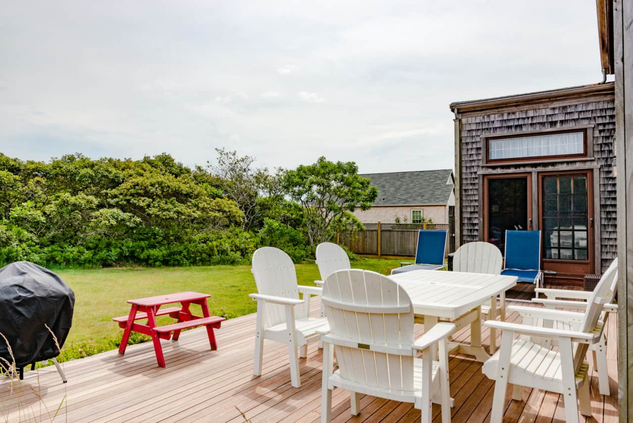 Deck facing Master Bdrm slider