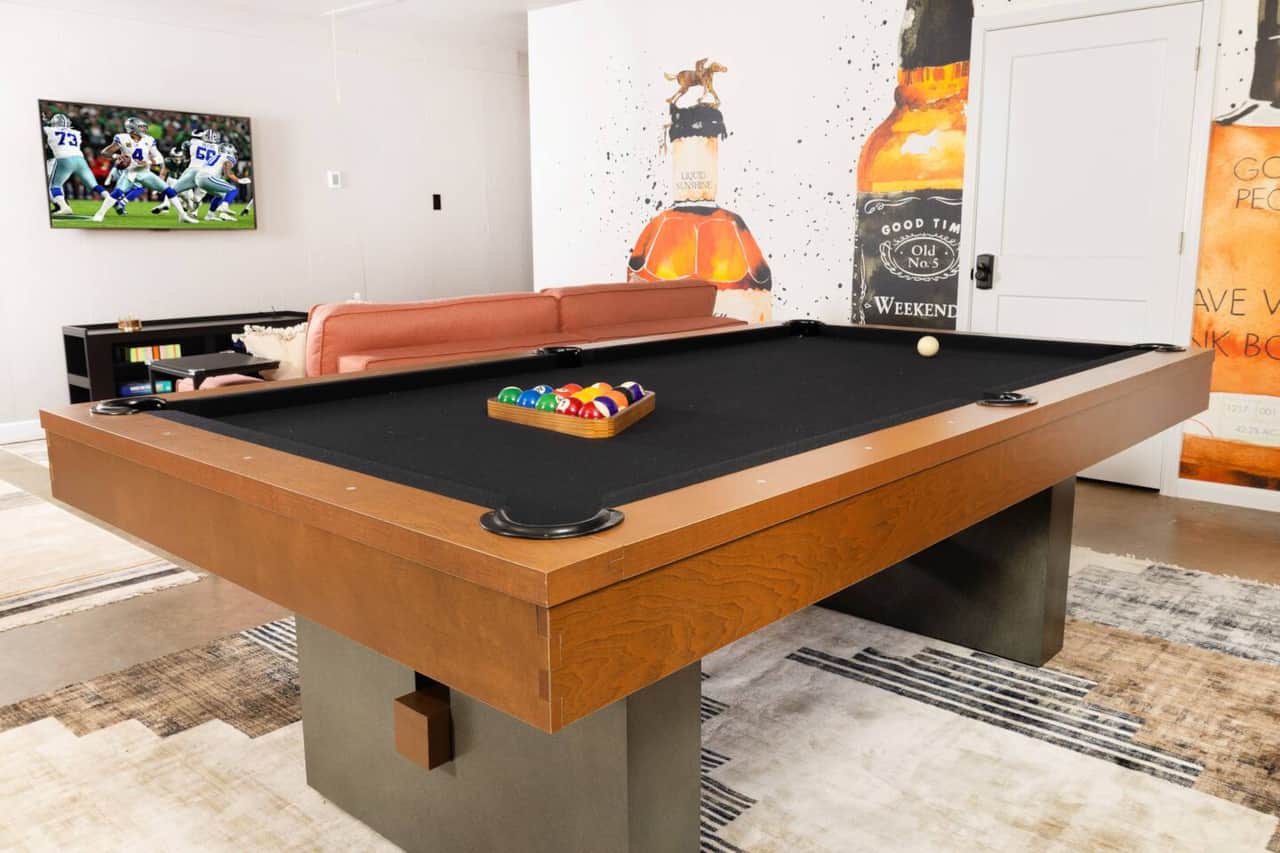 Spacious pool table area to challenge your friends and family!