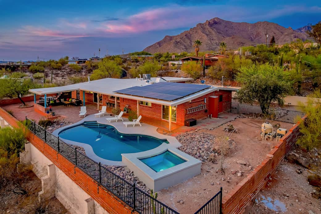 Pool yard and views