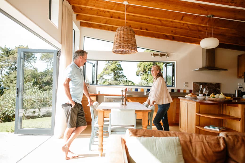 Open plan living area
