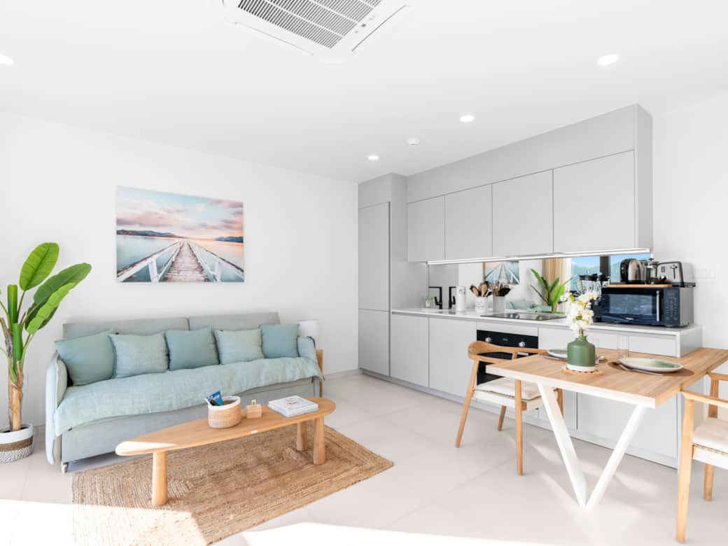 Espace salon + espace cuisine