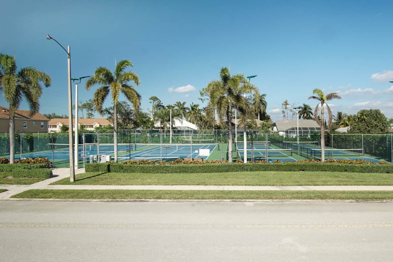 Pick up a paddle and walk your group over for a pickleball match.