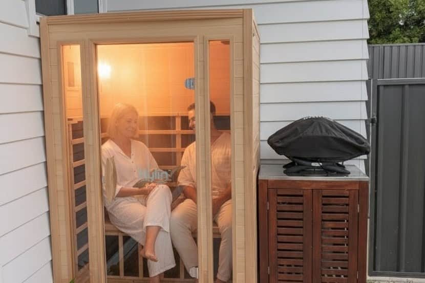 Infrared sauna and BBQ Infrared sauna and BBQ