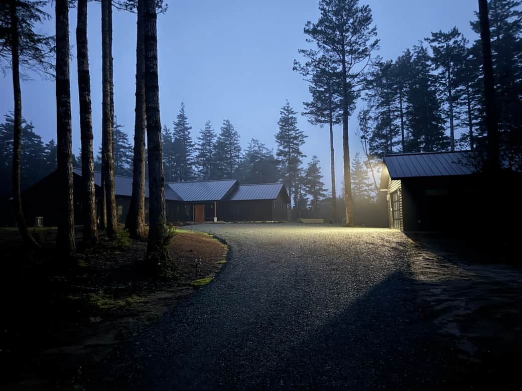 Private entrance and parking