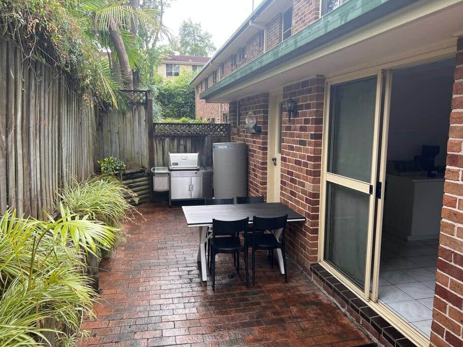 Rear private courtyard Rear private courtyard