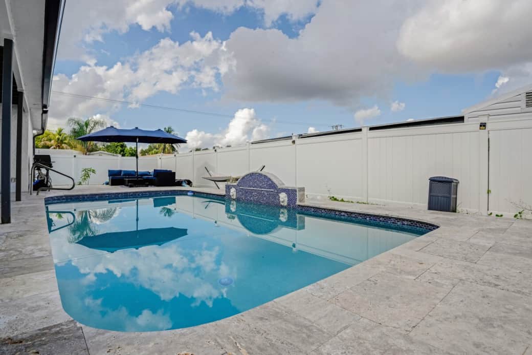 Inviting private pool with clean, modern design—perfect for cooling off, lounging, or enjoying peaceful moments under the open sky.