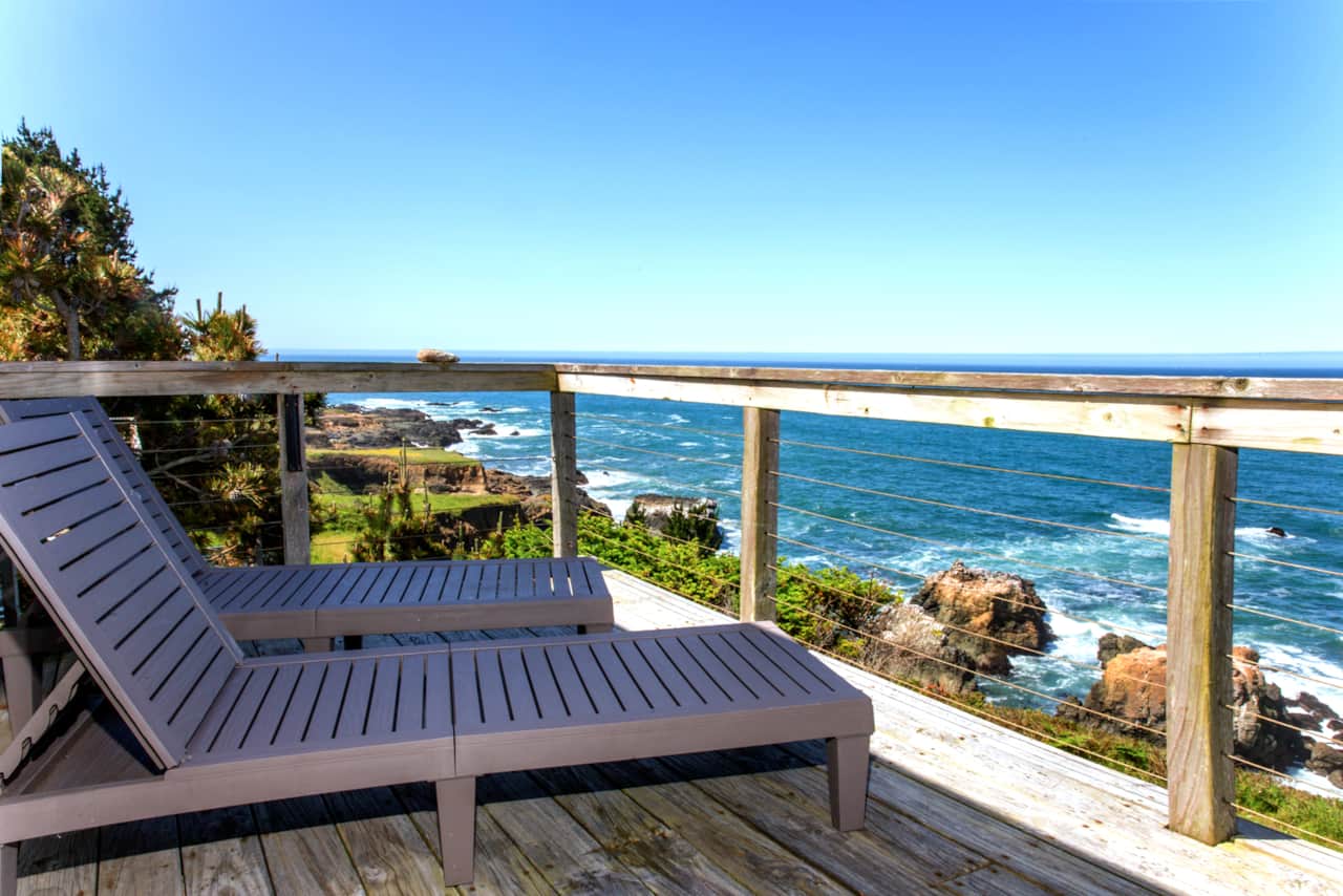 View from the unit Exquisite at Cliff House in Shelter Cove, CA