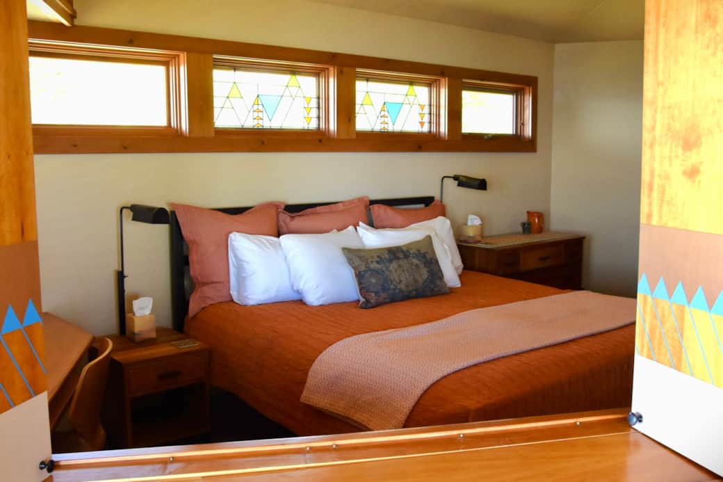 View of bedroom from living room