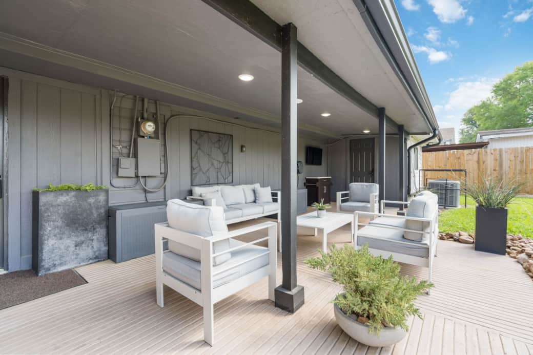 Patio View with TV
