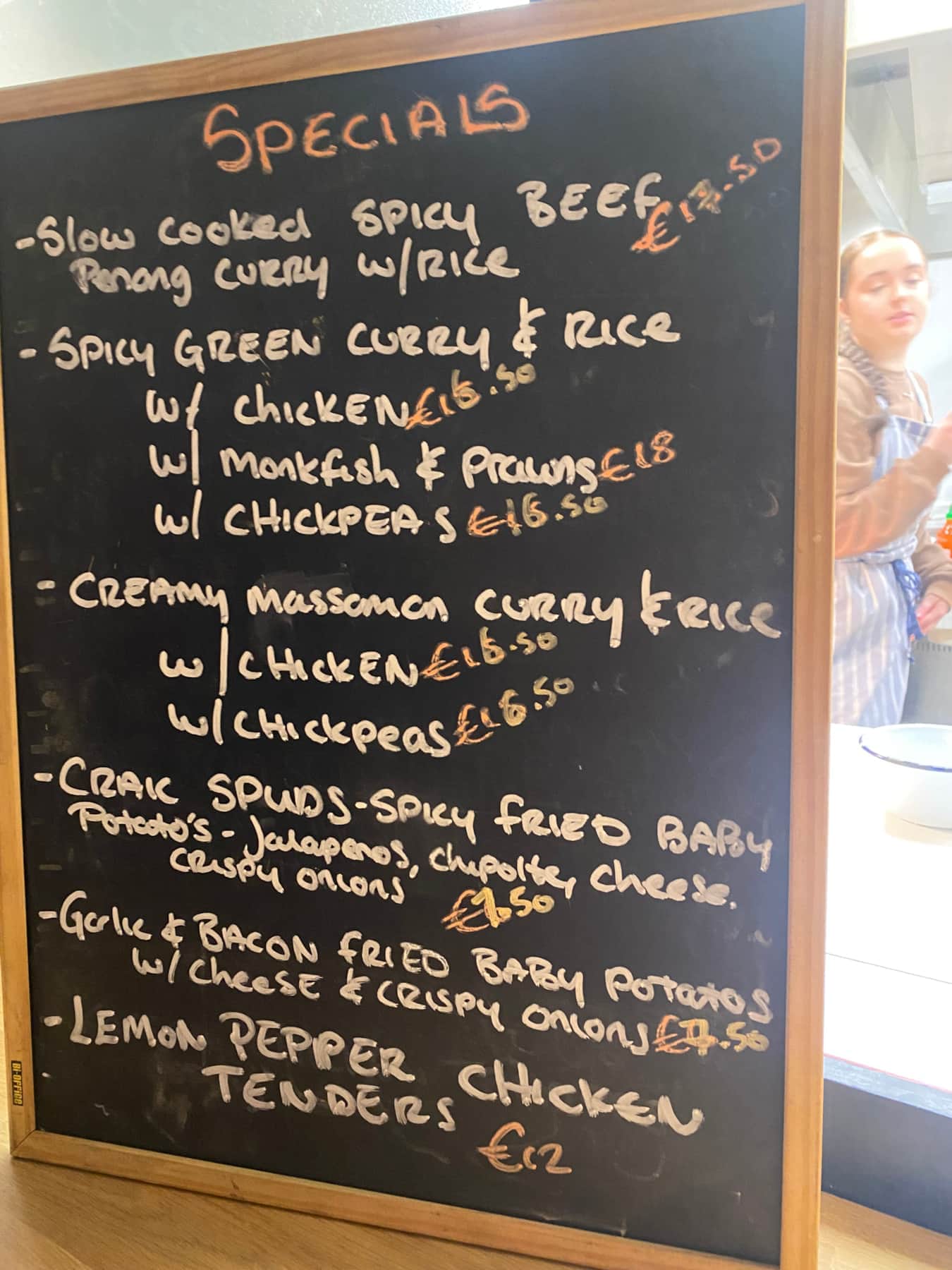 BallyBia Menu