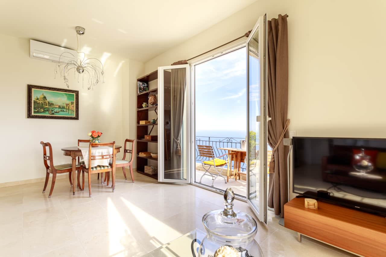 Living room and terrace