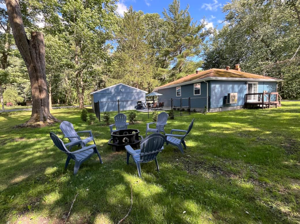 Side and back yard