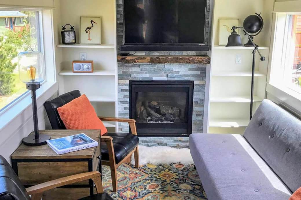 Living room with sleeper couch