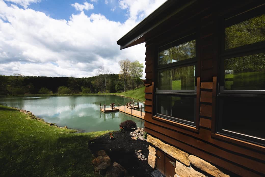 Pond Slider cabin romantic getaway for couples