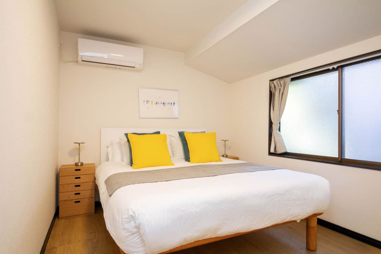 Cozy queen bedroom designed for a peaceful night’s sleep.