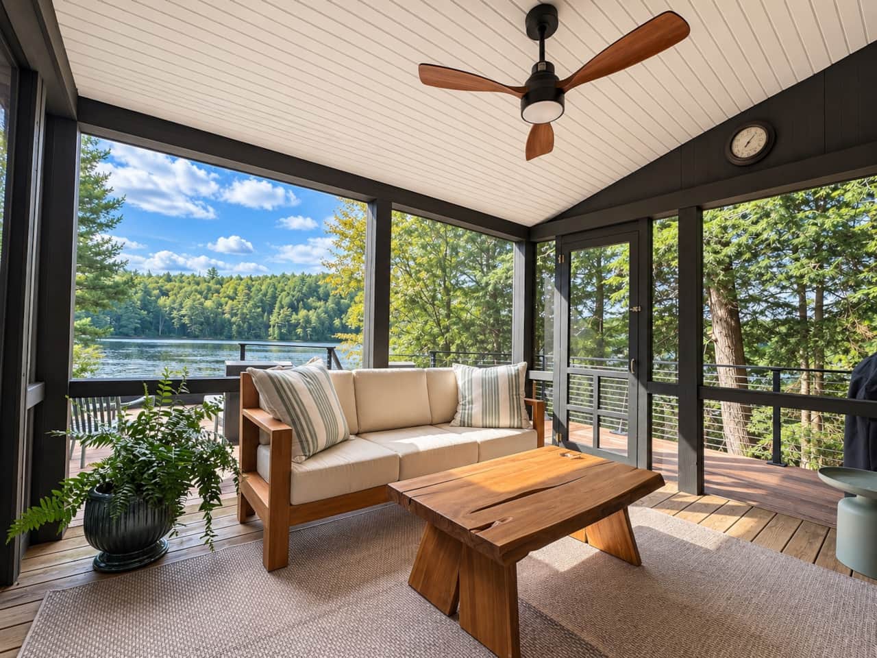 Covered porch to enjoy your morning coffee to an evening cocktail