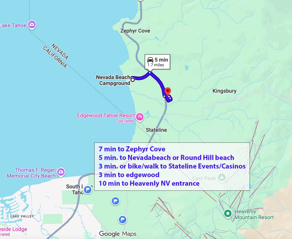 Tahoe Map for Airbnb