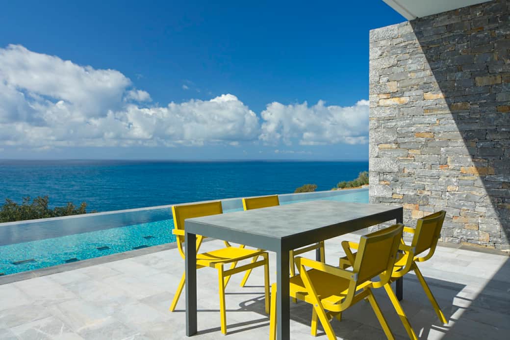 Seating area by the pool