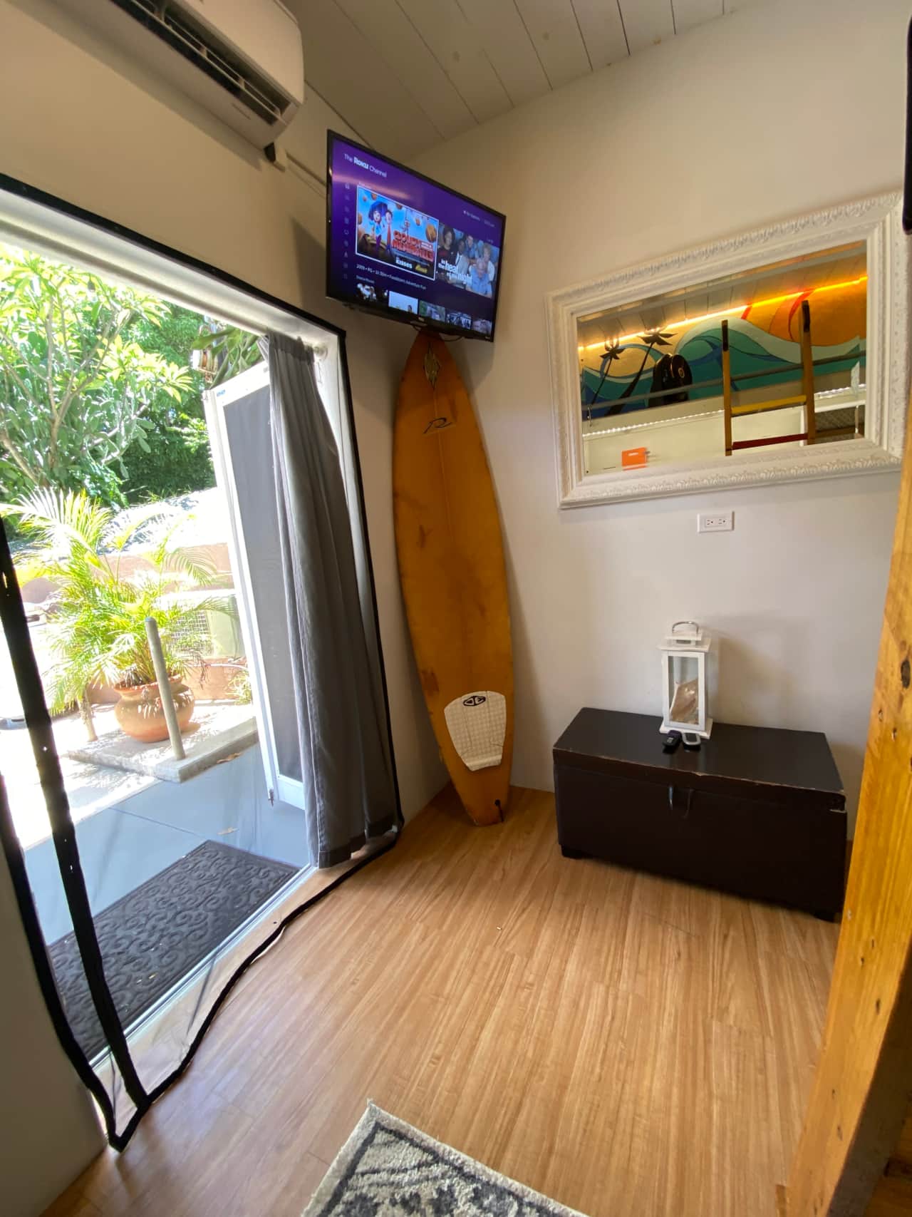 double doors at front of unit