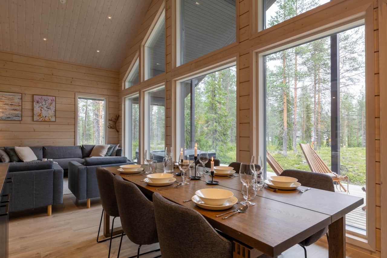 View from dining area