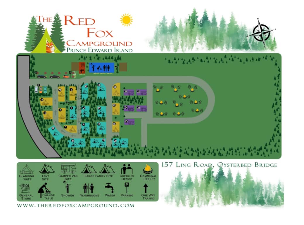 Large Family Site #6 - Camping in Prince Edward Island