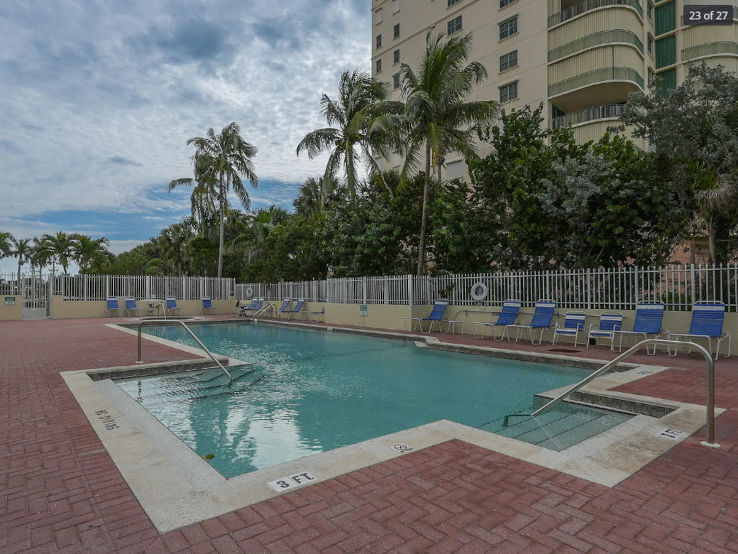 Heated outdoor pool
