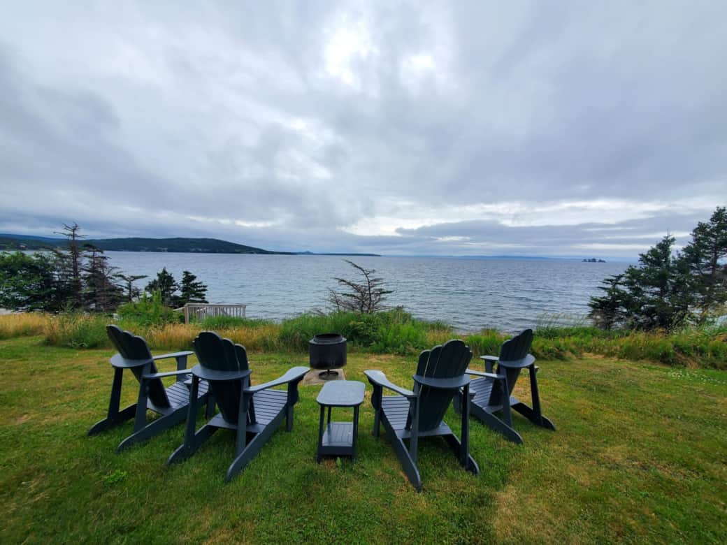 Seating for 4 with private fire pit Seating for 4 with private fire pit