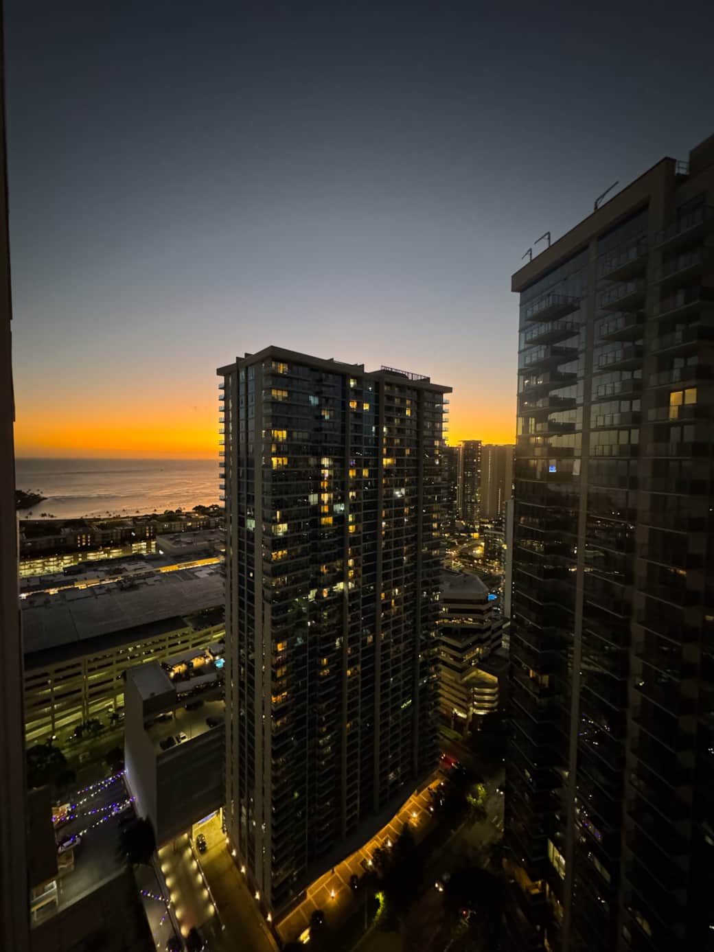 Sunset view from Suite