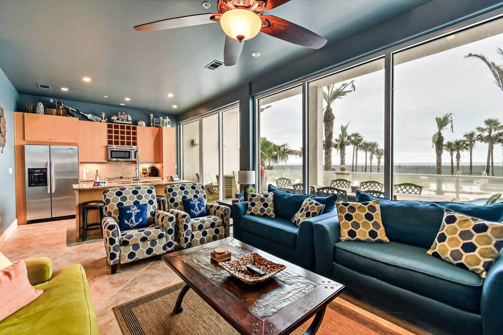 Open concept with seating for all guests