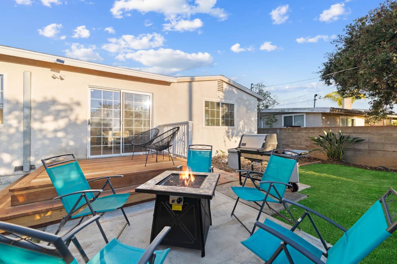 Fenced Yard with Cozy Fire Pit