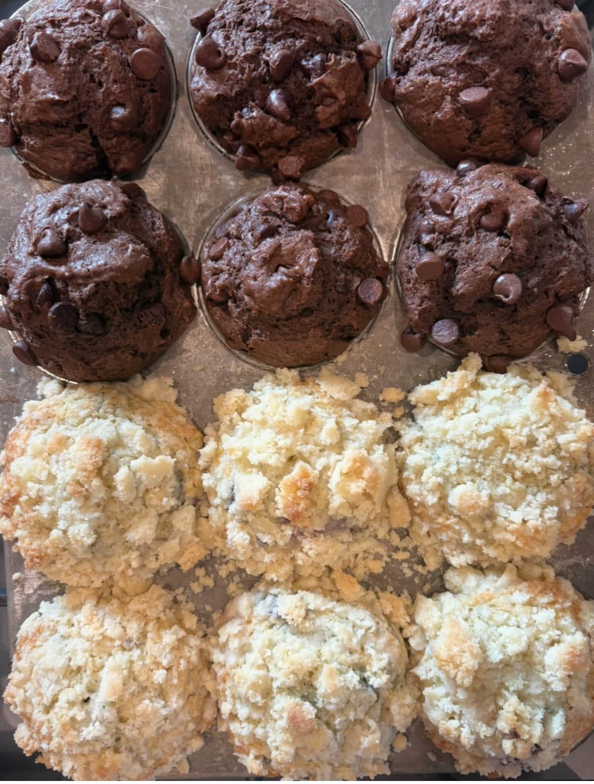 Assorted muffins and breakfast boxes from White Magnolia Bread Company