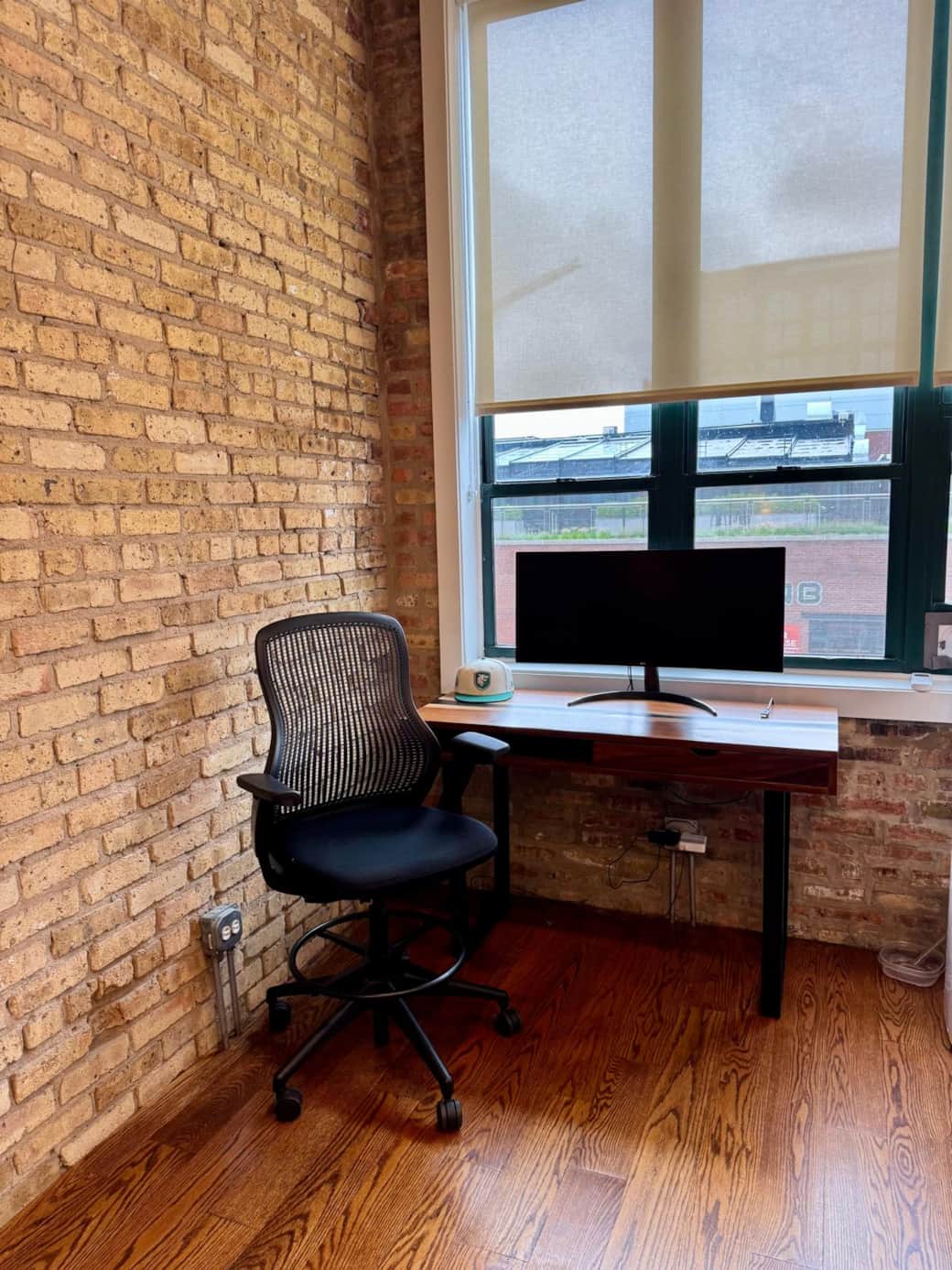 Ergonomic Herman Miller Chair + Widescreen Monitor